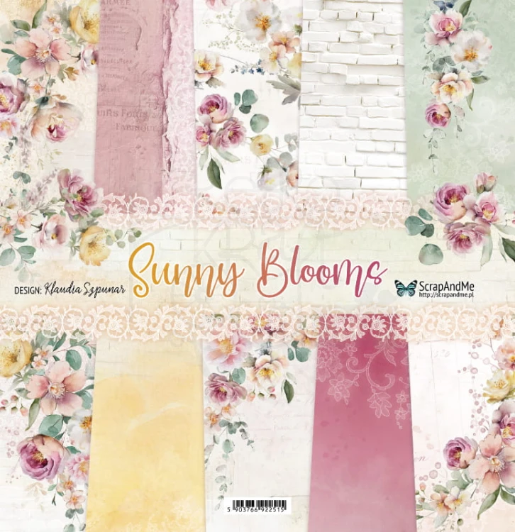 Zestaw papierów do scrapbookingu 30x30 Sunny Blooms ScrapAndMe