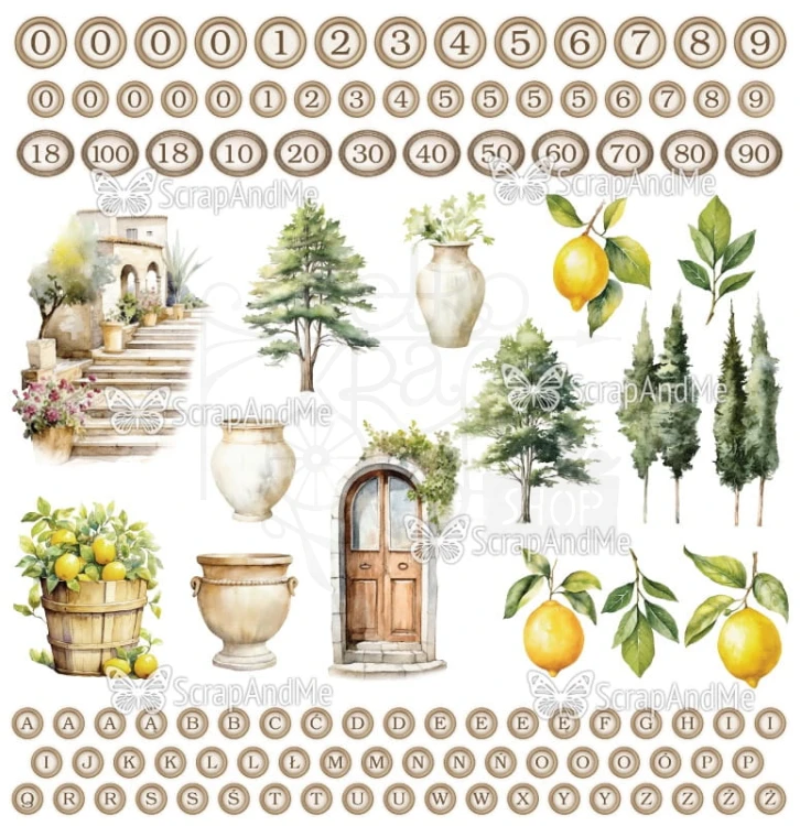 Zestaw papierów do scrapbookingu 30x30 Sunny Blooms ScrapAndMe
