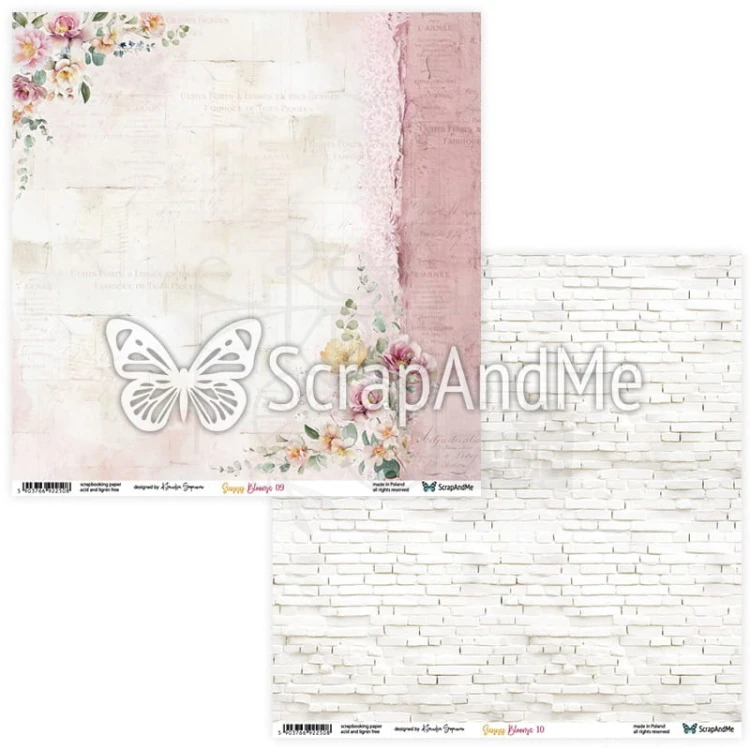 Zestaw papierów do scrapbookingu 30x30 Sunny Blooms ScrapAndMe