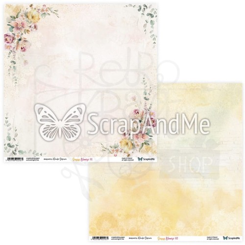 Papier do scrapbookingu 30x30 Sunny Blooms 01/02 ScrapAndMe