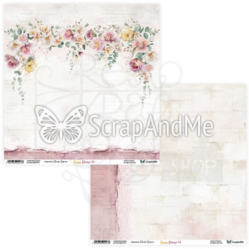 Papier do scrapbookingu 30x30 Sunny Blooms 03/04 ScrapAndMe