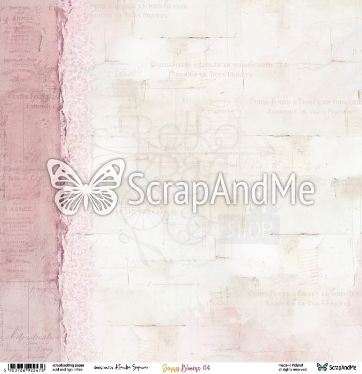 Papier do scrapbookingu 30x30 Sunny Blooms 03/04 ScrapAndMe