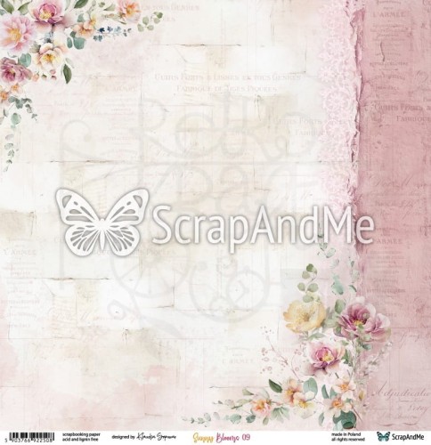 Papier do scrapbookingu 30x30 Sunny Blooms 09/10 ScrapAndMe