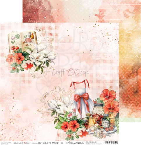 Zestaw papierów do scrapbookingu 30x30 Kitchen Mode CC-F32-KM-00 Craft O’Clock