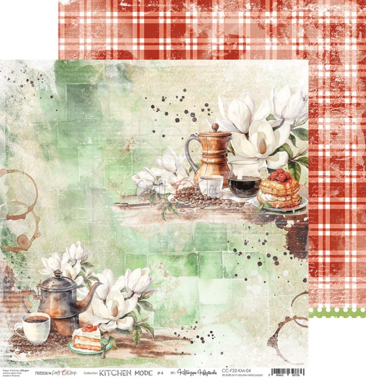 Zestaw papierów do scrapbookingu 30x30 Kitchen Mode CC-F32-KM-00 Craft O’Clock