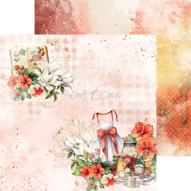 Zestaw papierów do scrapbookingu 20x20 Kitchen Mode Mix CC-F32-KM-09 Craft O’Clock