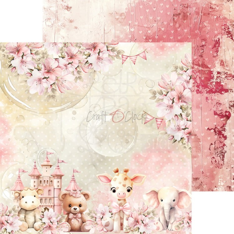 Zestaw papierów do scrapbookingu 20x20 Girl &amp; Curl CC-C65-GC-07 Craft O’Clock
