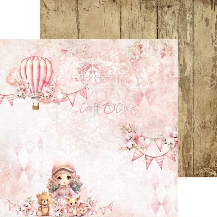 Zestaw papierów do scrapbookingu 20x20 Girl &amp; Curl CC-C65-GC-07 Craft O’Clock