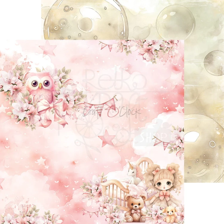 Zestaw papierów do scrapbookingu 20x20 Girl &amp; Curl Mix CC-C65-GC-09 Craft O’Clock