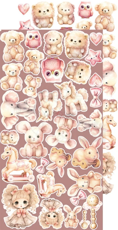 Zestaw dodatków 15x30 Girl &amp; Curl Baby Girl CC-C65-GC-12 Craft O’Clock