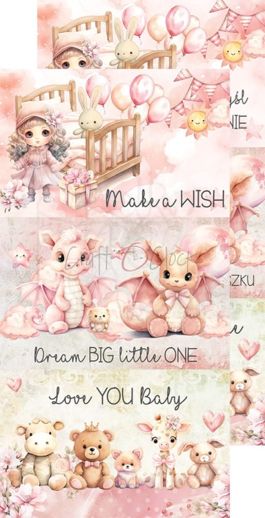 Zestaw dodatków 15x30 Girl &amp; Curl Mix CC-C65-GC-13 Craft O’Clock