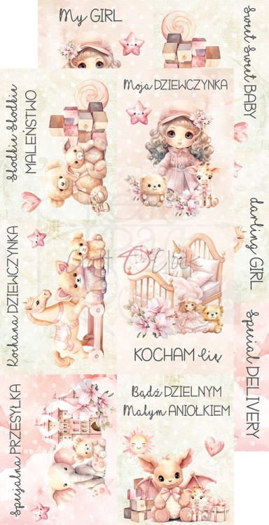 Zestaw dodatków 15x30 Girl &amp; Curl Mix CC-C65-GC-13 Craft O’Clock
