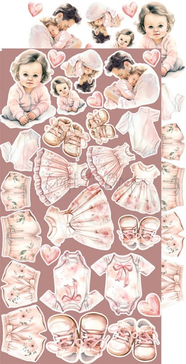 Zestaw dodatków 15x30 Girl &amp; Curl Mix CC-C65-GC-13 Craft O’Clock