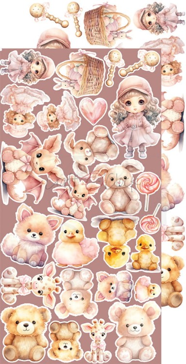 Zestaw dodatków 15x30 Girl &amp; Curl Mix CC-C65-GC-13 Craft O’Clock