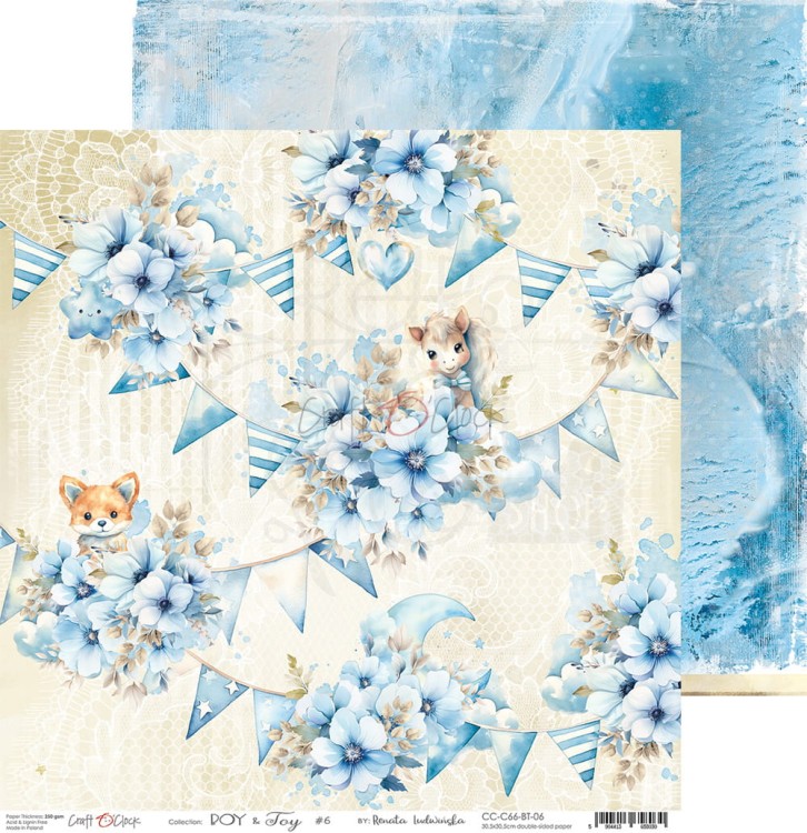 Zestaw papierów do scrapbookingu 30x30 Boy &amp; Toy CC-C66-BT-00 Craft O’Clock