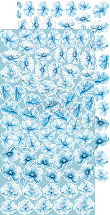 Zestaw dodatków 15x30 Boy &amp; Toy Flowers CC-C66-BT-11 Craft O’Clock