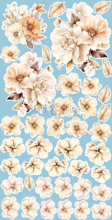 Zestaw dodatków 15x30 Boy &amp; Toy Flowers CC-C66-BT-11 Craft O’Clock