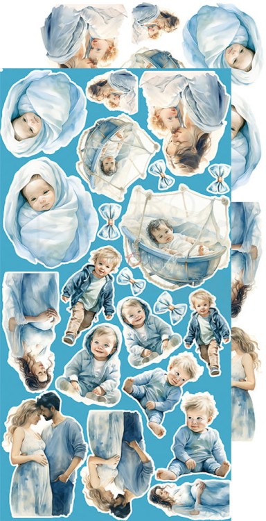 Zestaw dodatków 15x30 Boy &amp; Toy Baby Boy CC-C66-BT-12 Craft O’Clock