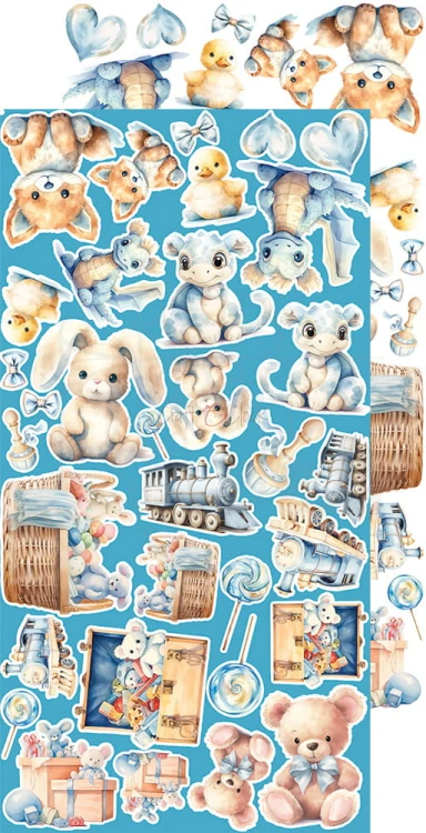 Zestaw dodatków 15x30 Boy &amp; Toy Baby Boy CC-C66-BT-12 Craft O’Clock