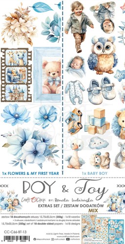 Zestaw dodatków 15x30 Boy &amp; Toy Mix CC-C66-BT-13 Craft O’Clock