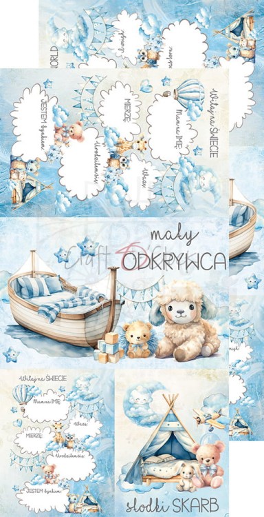 Zestaw dodatków 15x30 Boy &amp; Toy Mix CC-C66-BT-13 Craft O’Clock