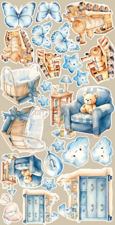Zestaw dodatków 15x30 Boy &amp; Toy Mix CC-C66-BT-13 Craft O’Clock