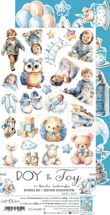 Zestaw dodatków 15x30 Boy &amp; Toy Mix CC-C66-BT-13 Craft O’Clock