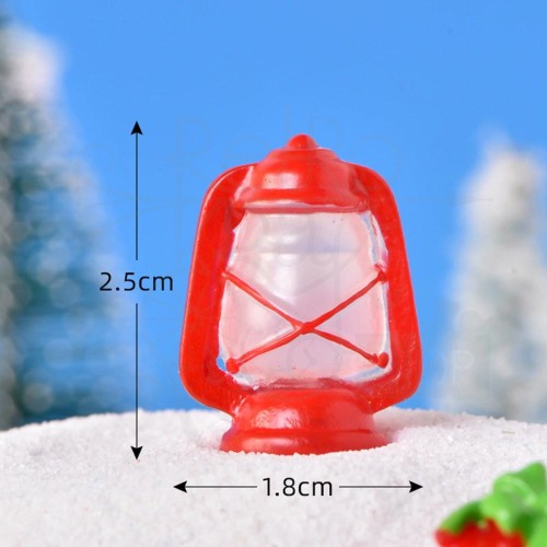Ozdoba żywiczna miniaturka - Lampa czerwona