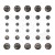 Ozdoby metalowe łby śrub Idea-ology Screw Heads TH94371 Tim Holtz
