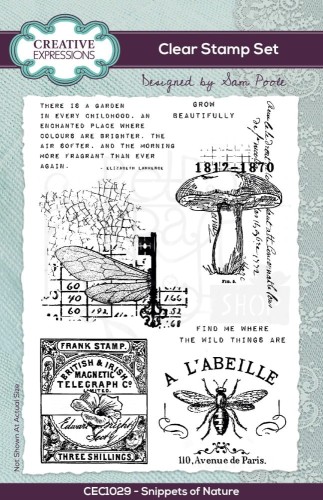 Stempel akrylowy 15x10cm Snippets Of Nature CEC1029 Creative Expressions