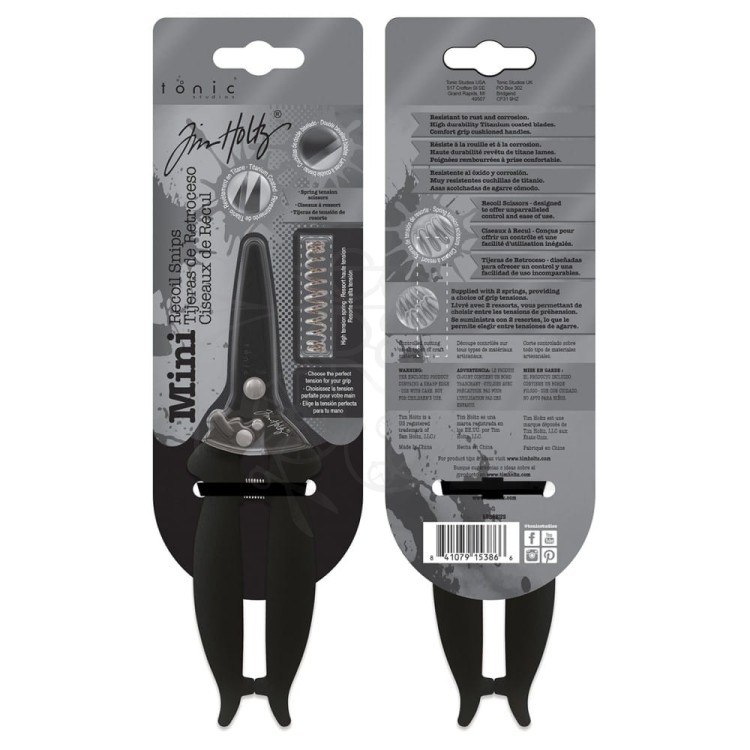 Nożyczki Tim Holtz Mini Recoil Snips 5386EUS Tonic Studios