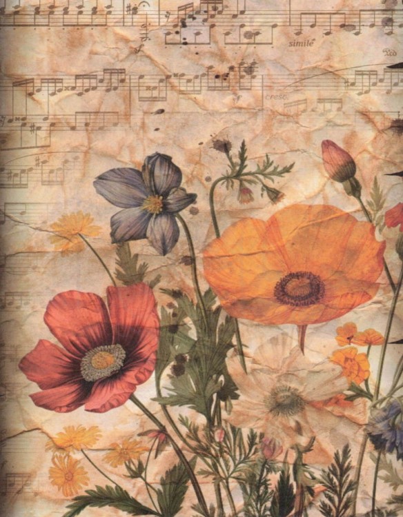 Zestaw papierów do art journalingu 14x18 Botanical 2 owoce warzywa grzyby retro