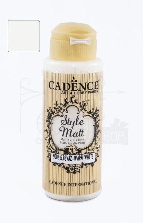 Farba akrylowa matowa Style Matt ciepły biały 120ml S9002 Cadence