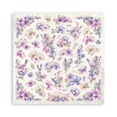 Zestaw papierów do scrapbookingu 20x20 Lavender SBBS108 Stamperia