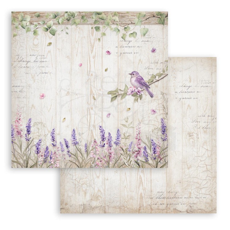 Zestaw papierów do scrapbookingu 20x20 Lavender SBBS108 Stamperia