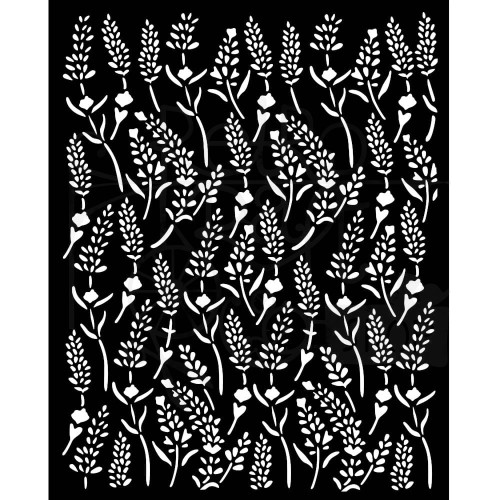 Szablon maska 20x25cm Lavender Tło lawendowe KSTD168 Stamperia