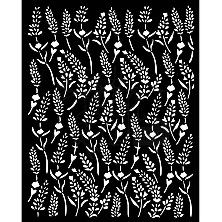 Szablon maska 20x25cm Lavender Tło lawendowe KSTD168 Stamperia