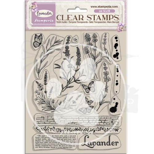 Stempel akrylowy 14x18cm Lavender WTK195 Stamperia