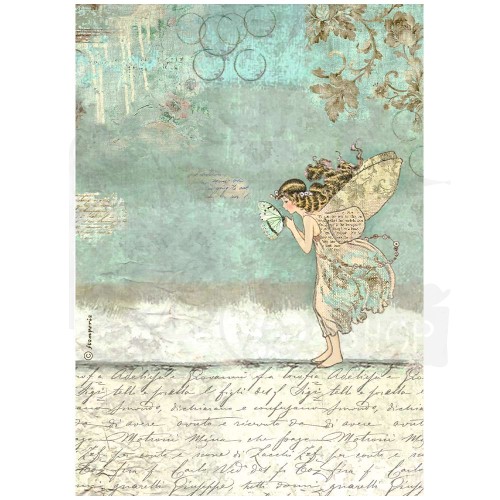 Papier ryżowy do decoupage A4 Wonderland Wróżka DFSA4930 Stamperia