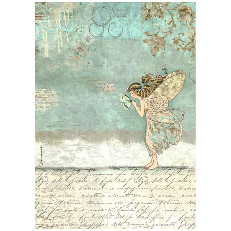 Papier ryżowy do decoupage A4 Wonderland Wróżka DFSA4930 Stamperia