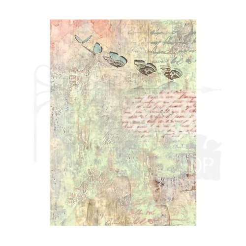 Papier ryżowy A6 Wonderland Backgrounds tła - zestaw 8szt DFSAK6025 Stamperia