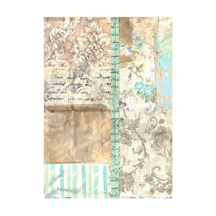 Papier ryżowy A6 Wonderland Backgrounds tła - zestaw 8szt DFSAK6025 Stamperia
