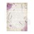 Papier ryżowy A6 Lavender Backgrounds tła - zestaw 8szt DFSAK6024 Stamperia