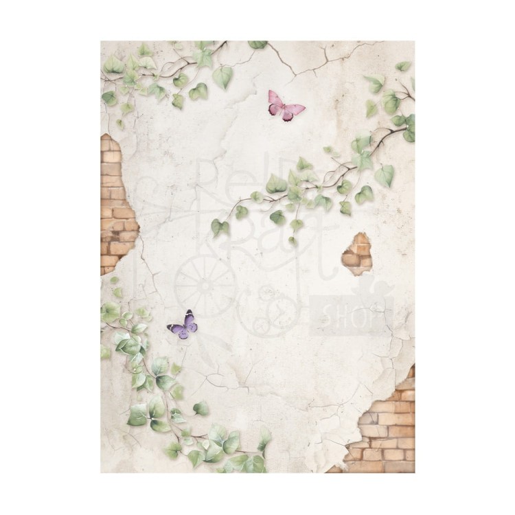 Papier ryżowy A6 Lavender Backgrounds tła - zestaw 8szt DFSAK6024 Stamperia