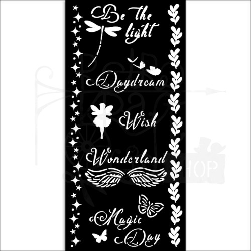 Szablon maska 12x25cm Wonderland Magic Day KSTDL96 Stamperia