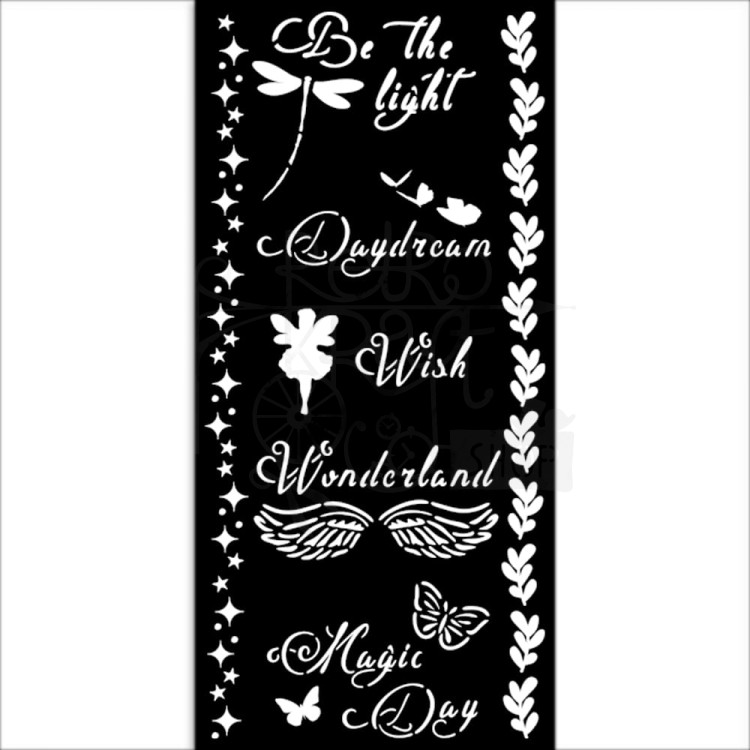 Szablon maska 12x25cm Wonderland Magic Day KSTDL96 Stamperia
