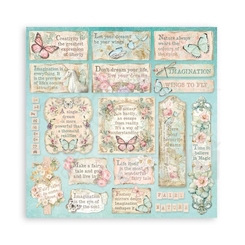 Zestaw papierów do scrapbookingu 20x20 Wonderland SBBS109 Stamperia