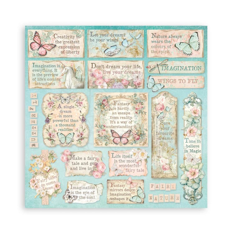 Zestaw papierów do scrapbookingu 20x20 Wonderland SBBS109 Stamperia