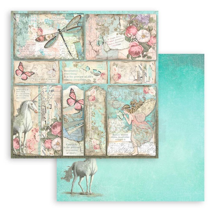 Zestaw papierów do scrapbookingu 20x20 Wonderland SBBS109 Stamperia