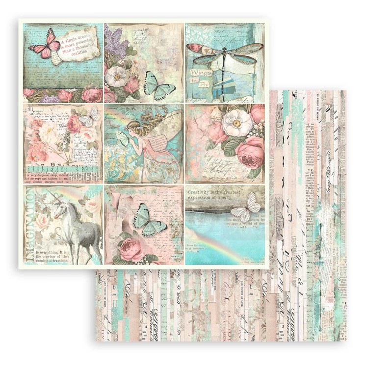 Zestaw papierów do scrapbookingu 20x20 Wonderland SBBS109 Stamperia